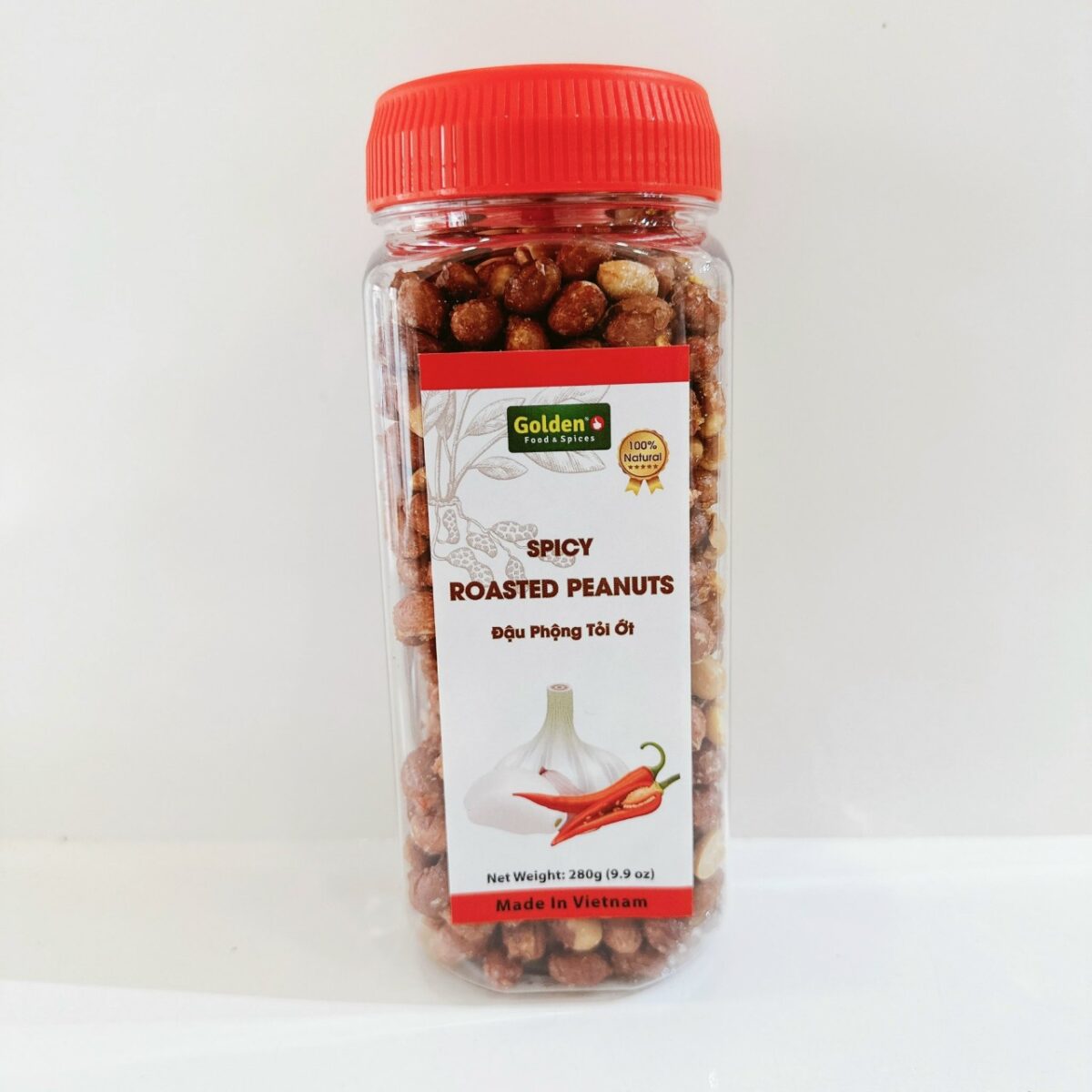 Spicy Roasted Peanuts - Đậu phộng tỏi ớt